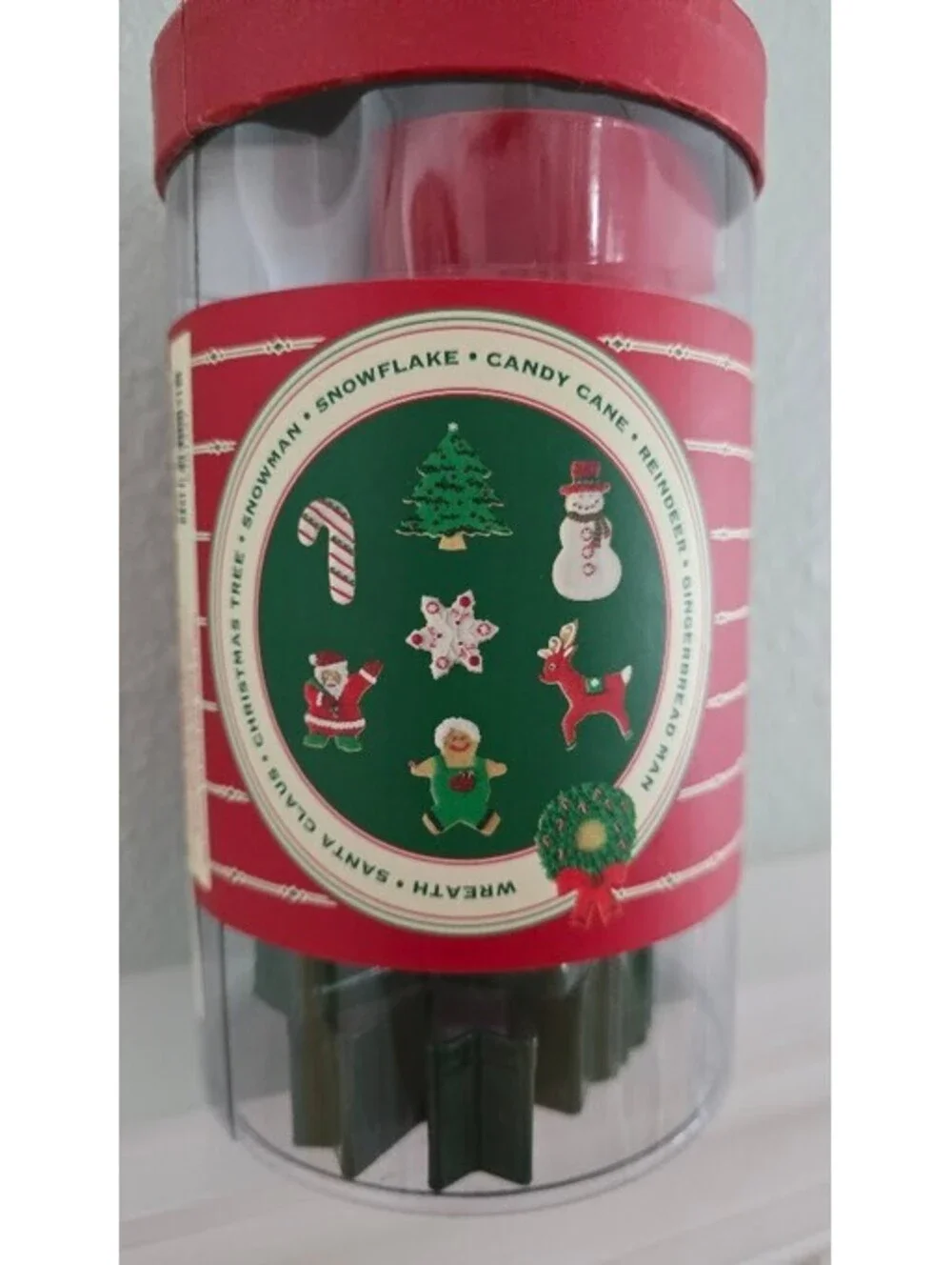 Williams Sonoma Holiday Cookie Cutters 7 Pc w/ Storage Tube